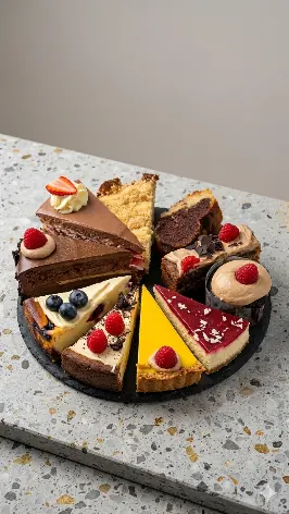 Hausgemachter Kuchen im Café de Villa Wedel
